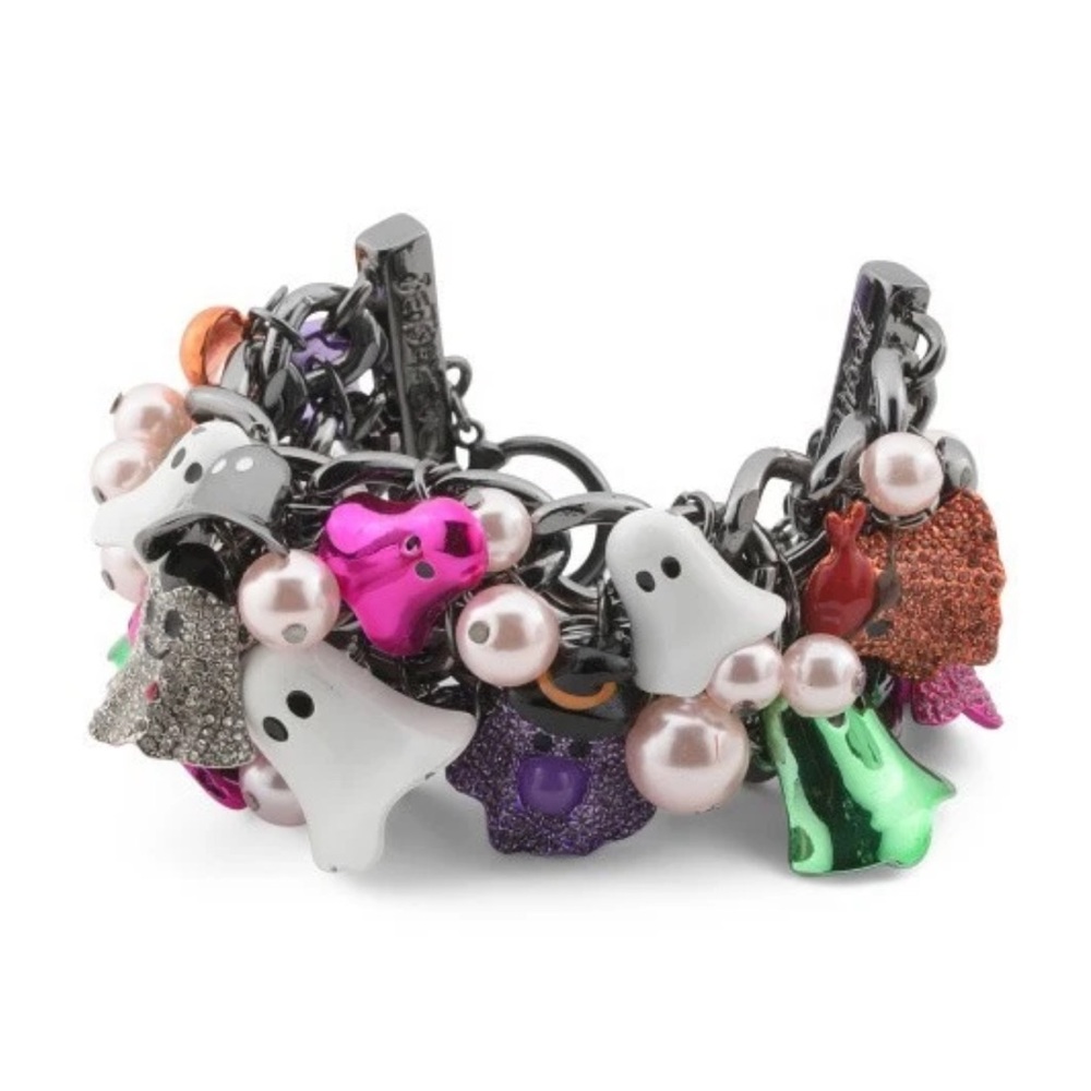 Betsey Johnson Multicolor Ghost Charm Bracelet